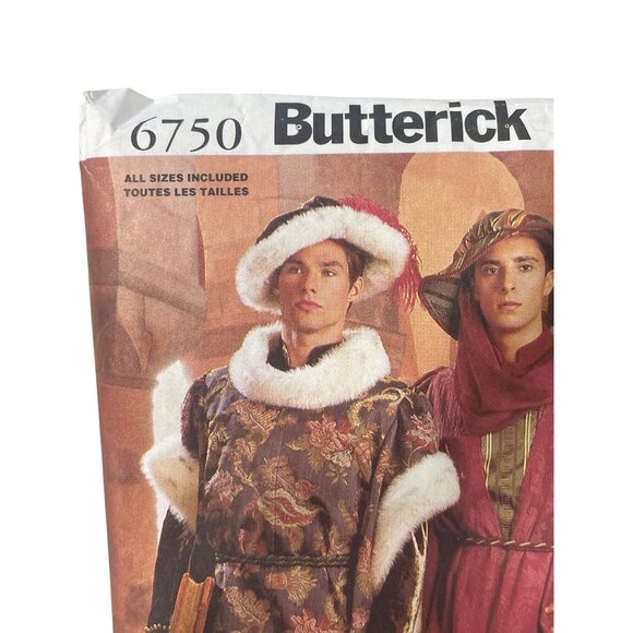 Butterick 6750 Medieval Ren Faire Costume Sewing Pattern All Sizes UNCUT - Picture 2 of 7